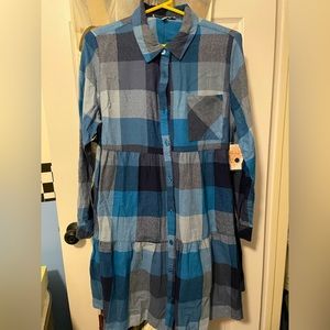 Harlow & Rose, size large, flannel dress.